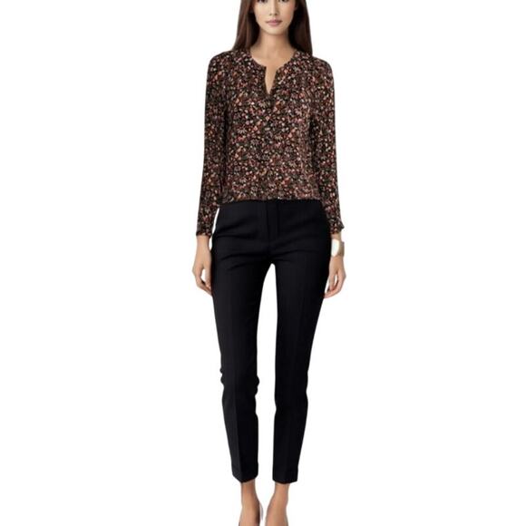 Maeve Anthropologie Womens Ditsy Floral Long Sleeve Button Down Blouse Small - Picture 1 of 12